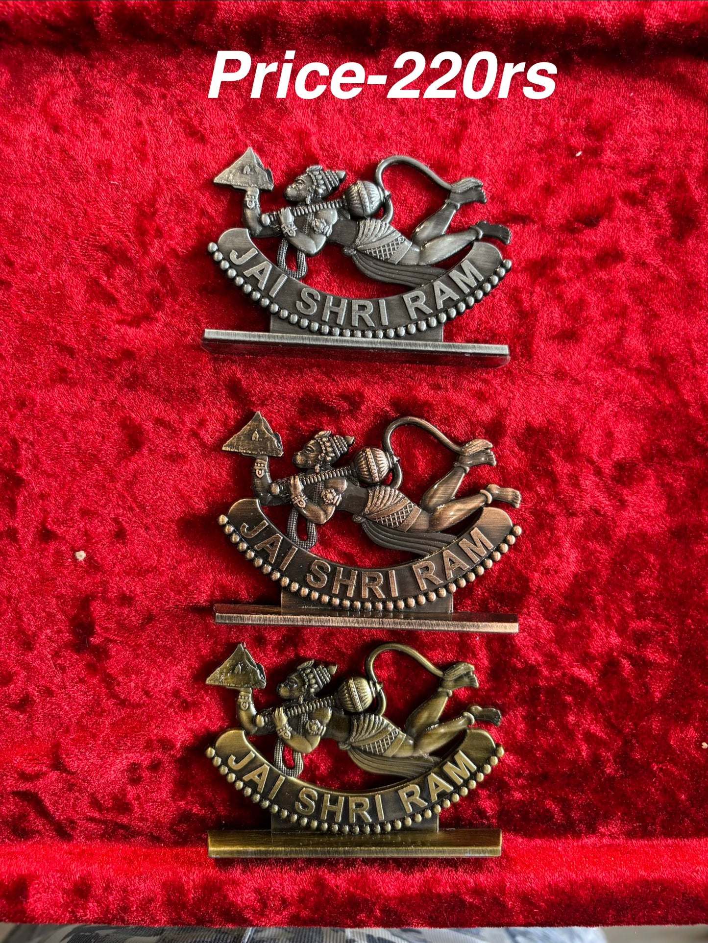🌟 Double-Sided Small Metal Divine Idols – Perfect for Car Dashboard & Temple