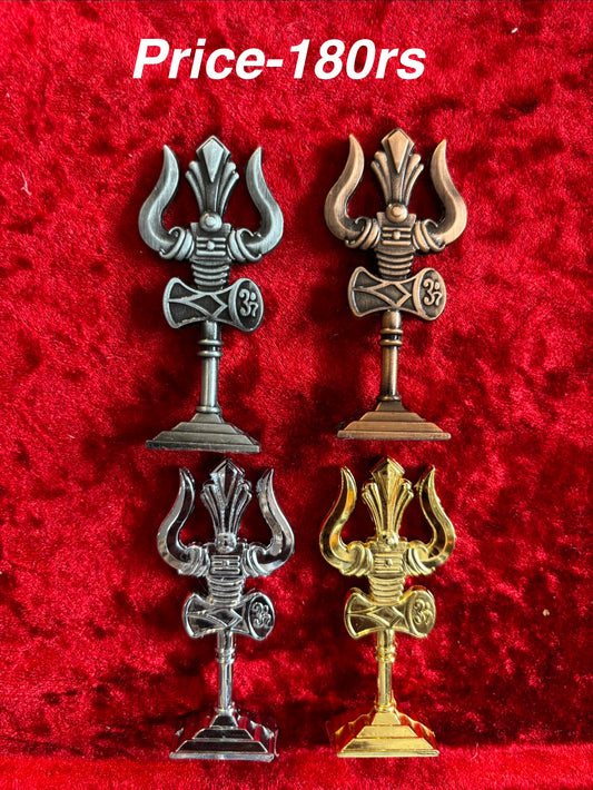🌟 Double-Sided Small Metal Divine Idols – Perfect for Car Dashboard & Temple