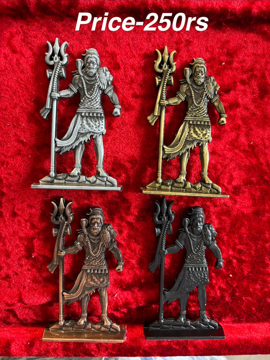 🌟 Double-Sided Small Metal Divine Idols Mahadev  – Perfect for Car Dashboard & Temple